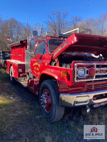 1988 GMC 7000 tanker/pumper fire truck