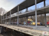 Section of steel shelving