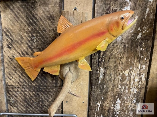 [205] Carved Wooden Golden Trout