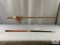 [361] Decorative Sword with leather fringe and basketweave motif