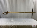 [352] Ceremonial sword with leather wrapped handle