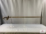 [354] Ceremonial sword with leather wrapped handle