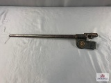 [333] US Trifoil Bayonet with Metal Scabbard and Frog