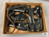 [283] Black Leather Holsters, Mag Pouch, Slings