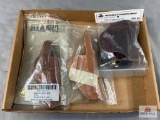 [284] Three Brown Leather holsters