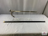 [356] Cane/Sword w/Dragon Motif
