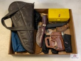 [268] Pistol Case, Holsters, Training Knife, Etc.