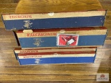 [257] Four empty Winchester boxes