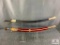 [236] Two curved blade decorative swords w/sheaths