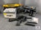 [533] Two Paintball guns, 2 canisters, box of paint balls + Bug-a-salt blaster