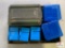 [369] Group of empty plastic ammo storage containers