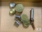 [550] Cap tins, tinder box, other small misc. items