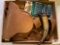 [599] Muzzleloader's Lot: possibles bag, powder horn, etc.