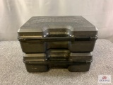[169] Two hard side pistol cases