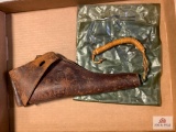 [483] US Embossed leather flap holster