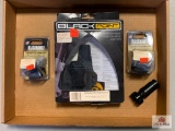 [173] BlackPoint holster, 2 Blackhawk thumb rests, speed loader