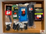 [494] Mixed lot: Rem Barrel Seals, Hogue grips, Pelto ear cushions, Aero 2 clamshells, etc.