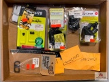 [496] Mixed Lot: SGA Receiver Sling Mount, CVA muzzleloader nipples, Night Sights kit, etc