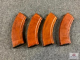 [257] Four Russian Izhmash 30-rd AK 47 mags