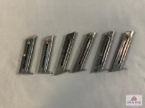 [272] Six .22 mags - Hi Standard style and other