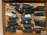 [515] Eighteen sets of grip panels: Colt, Hogue, Pachmayr, etc