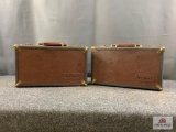 [214] Two pistol luggage-style cases