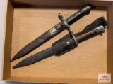[253] Two bayonets w/sheaths