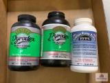 [437] Three smokeless powder containers