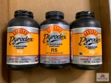 [439] Three smokeless Powder Containers