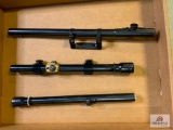 [102] Three vintage rifle scopes