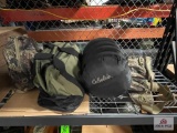 [597] Sleeping bag, hunter's fanny pack, day back, Cabela's duffle