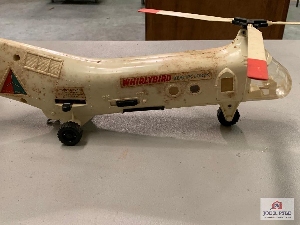 Vintage Remco Whirlybird Helicopter w/ Box Battery Operated FOR