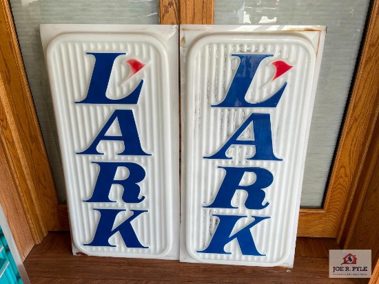 Two Piece plastic Lark sign