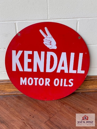 Kendall Oils round sign