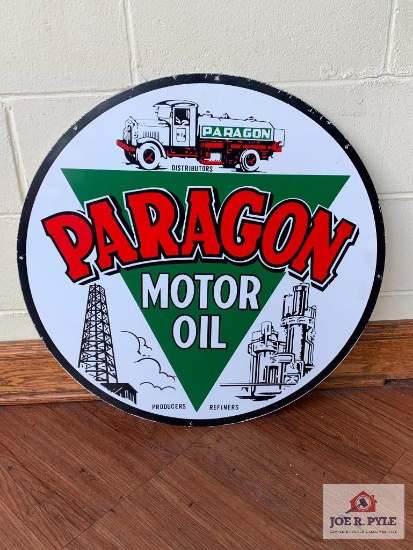 Paragon Motor Oil sign