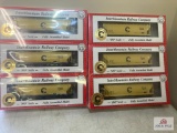 6 Pacific Western Rail System RR cars