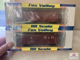 Lot of 2 Fox Valley RR cars