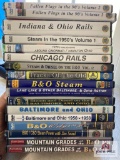 17 DVD's related to railroads