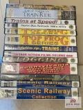 13 DVD's on railroads, railroad collecting and models