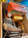 Box lot of model RR construction items