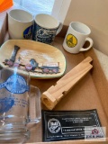 Lot of B&O RR memorabilia: Cups, whistles, ash trays