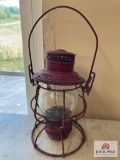 Adlake B&O RR signal lantern w/ clear lens