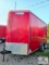 United Red V-nose box trailer Approx. 6 1/2x14 No Title