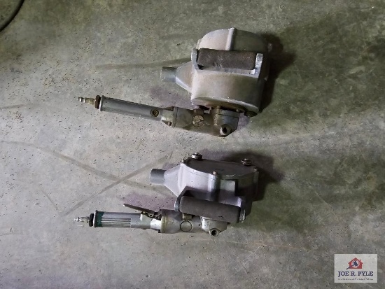 2 Aargo heavy duty roto peen air powered tools with tool box