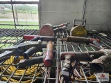 Misc. air power tools on wire shelf