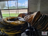 Misc. collapsible duct on top wire shelf