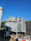 ETI Cyclone 6DC dust collector showing 855 hours S/N 092310210 on Trailer No Title