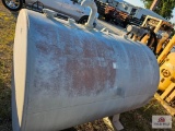Grey Diesel fuel tank with pump