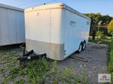 1999 Pace white box trailer Approx 14x7 VIN 40LUB1429XPO54180 not title