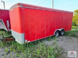 United Red box trailer Approx. 6 1/2x14 No Title